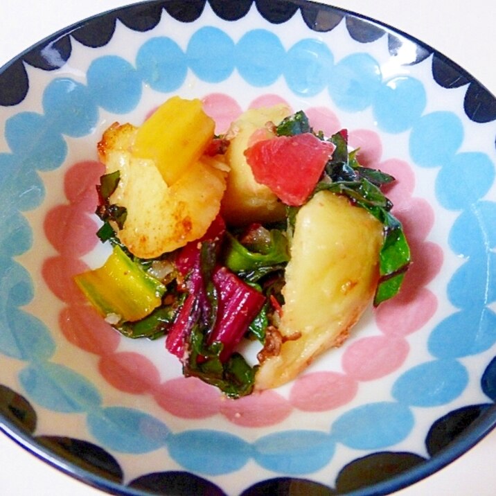 スイスチャードとじゃがいものガーリックマヨネーズ レシピ 作り方 By しの 楽天レシピ